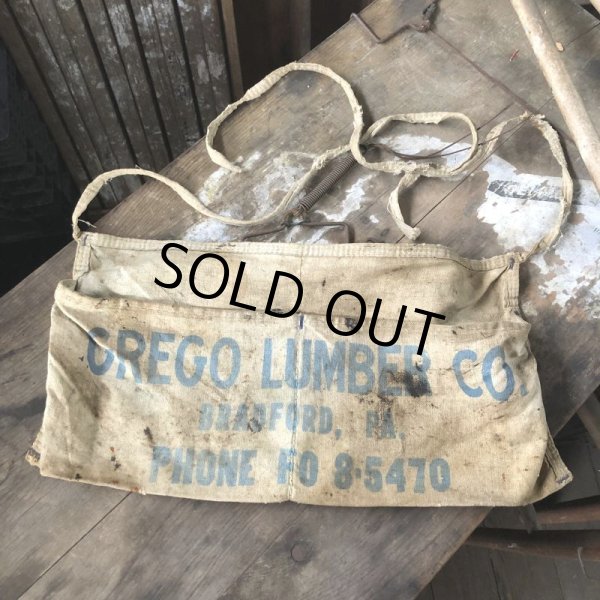 画像3: Vintage Advertising Work Apron GREGO LUMBER (B463) (3)