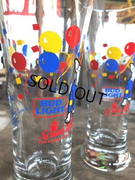 画像4: Vintage Budweiser Bud Light Spuds Mackenzie The Party Animal 1987 Beer Glass (B480) (4)