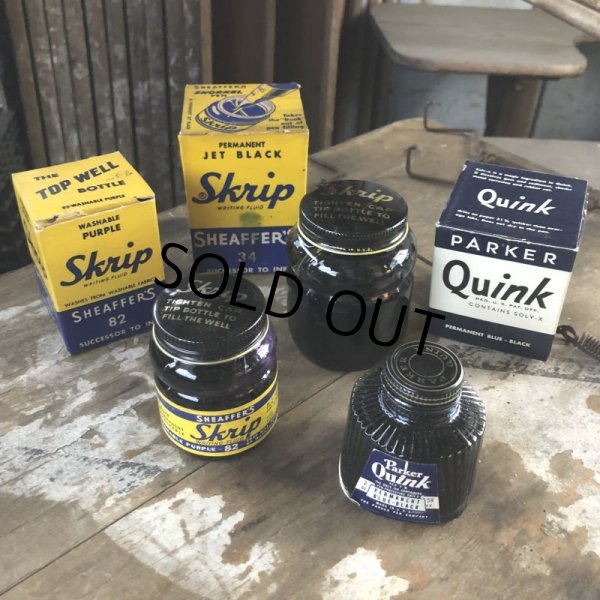 画像11: Vintage Parker Quink Ink Bottle 2 OZ. (B490) (11)