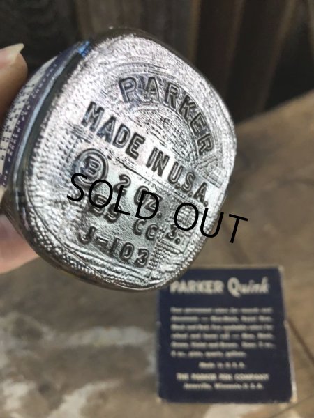 画像9: Vintage Parker Quink Ink Bottle 2 OZ. (B490) (9)