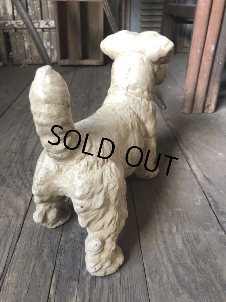 画像6: Vintage Sealyham Terrier Heavy Cast Iron Door Stop Statue (B492) (6)