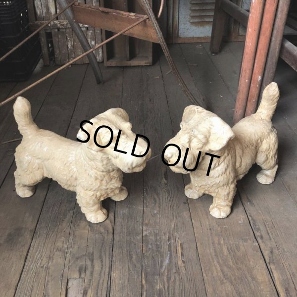 画像14: Vintage Sealyham Terrier Heavy Cast Iron Door Stop Statue (B491) (14)