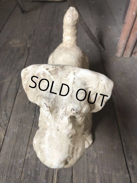 画像2: Vintage Sealyham Terrier Heavy Cast Iron Door Stop Statue (B492) (2)