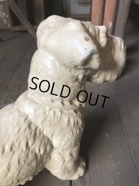 画像10: Vintage Sealyham Terrier Heavy Cast Iron Door Stop Statue (B491) (10)