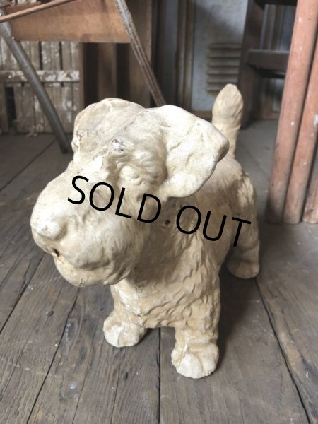 画像10: Vintage Sealyham Terrier Heavy Cast Iron Door Stop Statue (B492) (10)