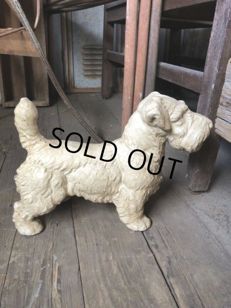 画像7: Vintage Sealyham Terrier Heavy Cast Iron Door Stop Statue (B492) (7)