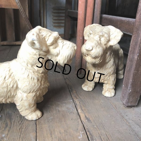 画像12: Vintage Sealyham Terrier Heavy Cast Iron Door Stop Statue (B492) (12)