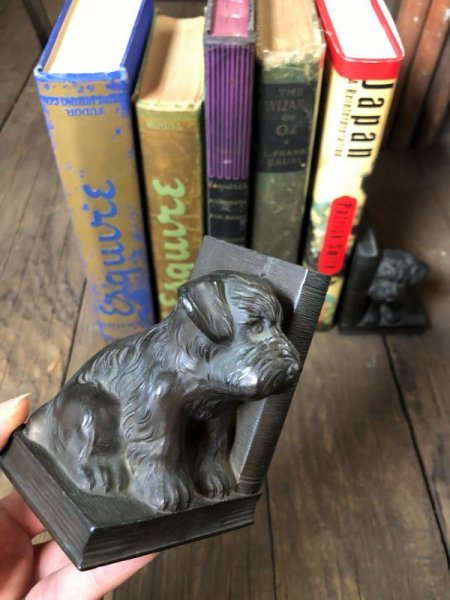 画像14: Vintage Sealyham Terrier Brass Metal Bookends Matching Pair (B493) (14)