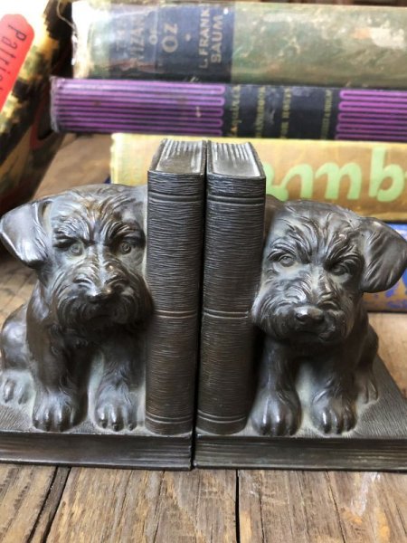 画像11: Vintage Sealyham Terrier Brass Metal Bookends Matching Pair (B493) (11)