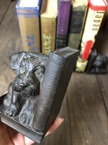 画像15: Vintage Sealyham Terrier Brass Metal Bookends Matching Pair (B493) (15)