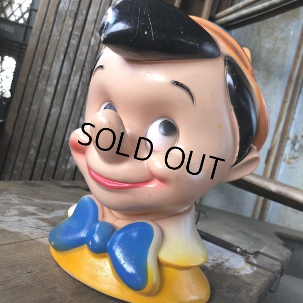 画像6: 70s Vintage Disney Play Pal Head Bank Pinocchio (B496)  (6)