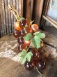 画像4: Vintage Mid-Century Lucite Acrylic Amber Grapes on Driftwood Base (B498) (4)