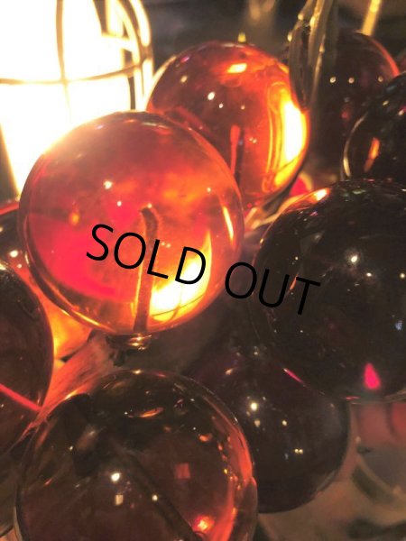 画像10: Vintage Mid-Century Lucite Acrylic Amber Grapes on Driftwood Base (B499) (10)