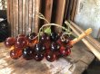 画像4: Vintage Mid-Century Lucite Acrylic Amber Grapes on Driftwood Base (B499) (4)