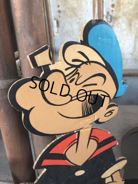 画像7: Vintage POPEYE Cardboard Display King Feature Syndicate (B521) (7)