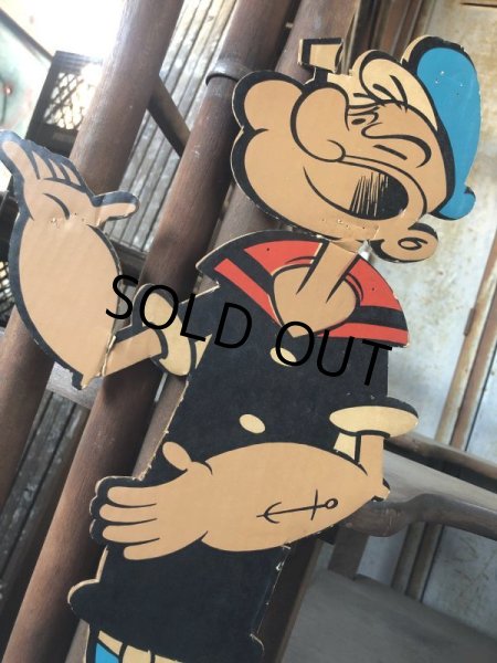 画像4: Vintage POPEYE Cardboard Display King Feature Syndicate (B521) (4)