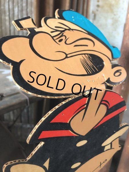 画像6: Vintage POPEYE Cardboard Display King Feature Syndicate (B521) (6)