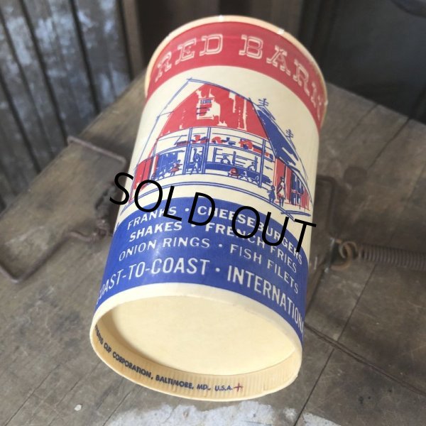 画像5: Vintage Wax Paper Cup RED BARN Burgers (B530) (5)