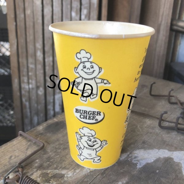 画像2: Vintage Wax Paper Cup Burger Chef (B531) (2)
