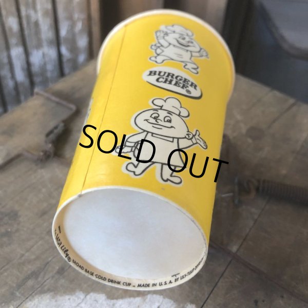 画像6: Vintage Wax Paper Cup Burger Chef (B531) (6)