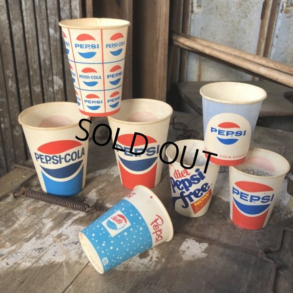 画像7: Vintage Wax Paper Cup Pepsi (B523) (7)