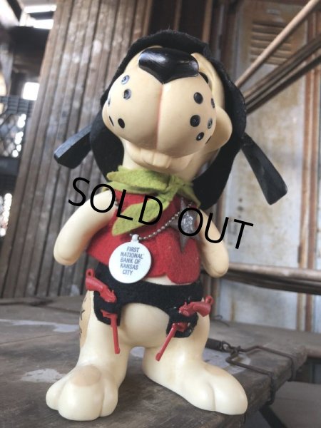 画像9: 60s Vintage Roy Des of Fla Dog Coin Bank Sheriff Red (B536) (9)