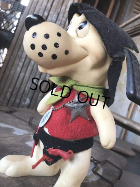 画像7: 60s Vintage Roy Des of Fla Dog Coin Bank Sheriff Red (B536) (7)