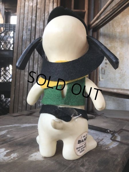 画像4: 60s Vintage Roy Des of Fla Dog Coin Bank Sheriff Green (B535) (4)