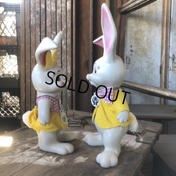 画像5: 60s Vintage Roy Des of Fla Bunny Rabbit Coin Bank Set (B534) (5)