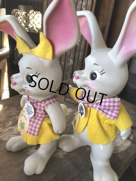 画像12: 60s Vintage Roy Des of Fla Bunny Rabbit Coin Bank Set (B534) (12)