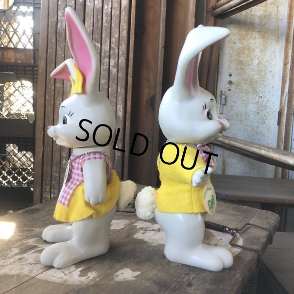 画像3: 60s Vintage Roy Des of Fla Bunny Rabbit Coin Bank Set (B534) (3)