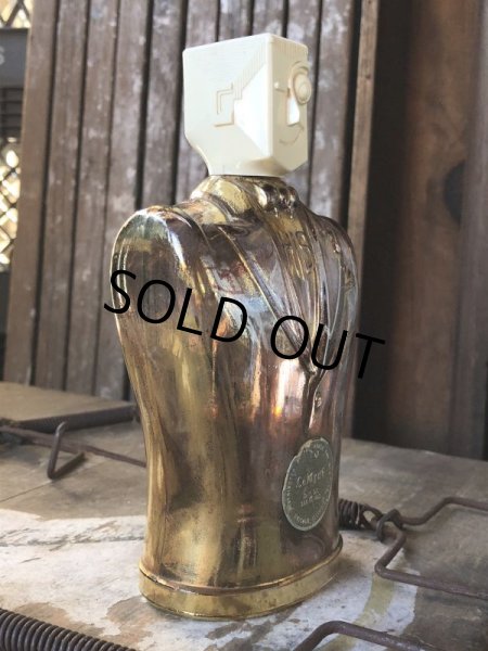 画像4: 40s Vintage HIS Northwoods Mens Cologne Bottle Art Deco Design Rare Gold Version (B547) (4)
