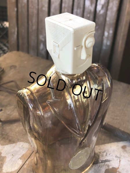 画像8: 40s Vintage HIS Northwoods Mens Cologne Bottle Art Deco Design Rare Gold Version (B547) (8)