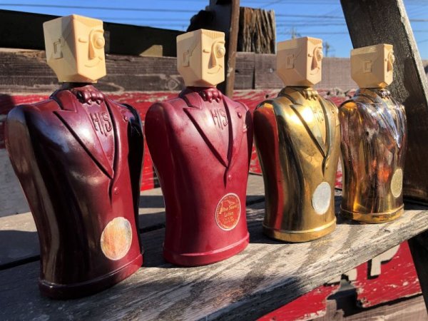 画像16: 40s The House For Men, Inc. HIS Glass Bottle After Shave Lotion Rare Gold Version (B546) (16)