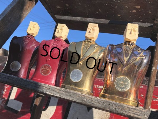 画像15: 40s Vintage HIS Northwoods Mens Cologne Bottle Art Deco Design Rare Gold Version (B547) (15)