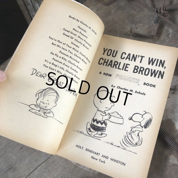 画像3: Vintage Book SNOOPY / YOU CAN'T WIN, CHARLIE BROWN (B550) (3)