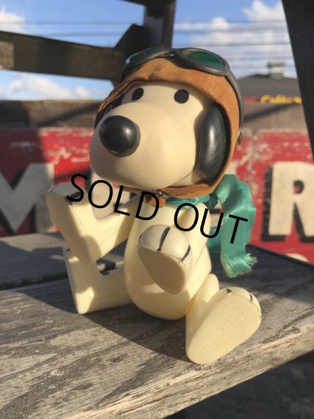 画像2: 60s Vintage Peanuts Pocket Doll Snoopy FLYING ACE (B556) (2)