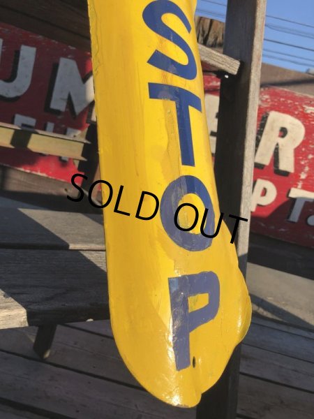 画像6: Antique U.S.A New Orleans BUS STOP Heavy Duty Porcelain Street Sign (B557) (6)