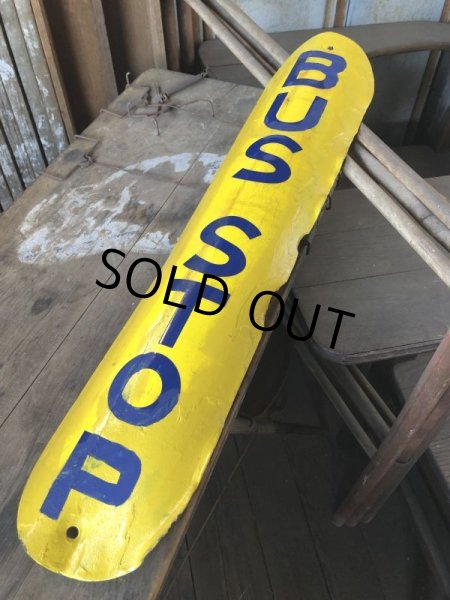 画像14: Antique U.S.A New Orleans BUS STOP Heavy Duty Porcelain Street Sign (B557) (14)