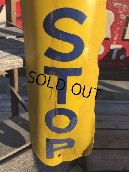 画像8: Antique U.S.A New Orleans BUS STOP Heavy Duty Porcelain Street Sign (B557) (8)