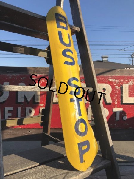 画像11: Antique U.S.A New Orleans BUS STOP Heavy Duty Porcelain Street Sign (B557) (11)