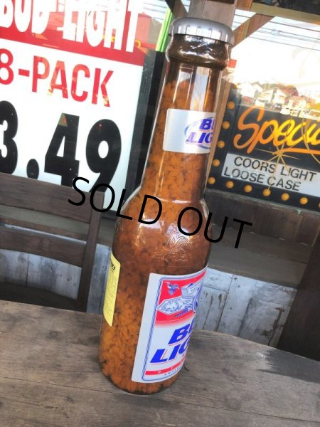 画像13: Vintage N.O.S Budweiser Bud Light Plastic Beer Bottle Coin Bank (B559) (13)