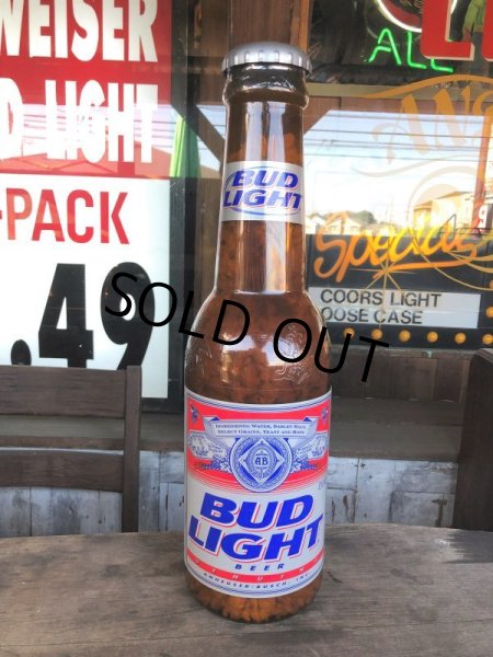 画像14: Vintage N.O.S Budweiser Bud Light Plastic Beer Bottle Coin Bank (B559) (14)