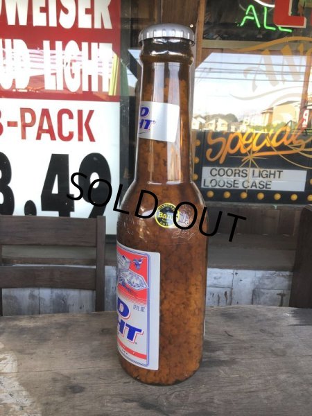 画像11: Vintage N.O.S Budweiser Bud Light Plastic Beer Bottle Coin Bank (B559) (11)