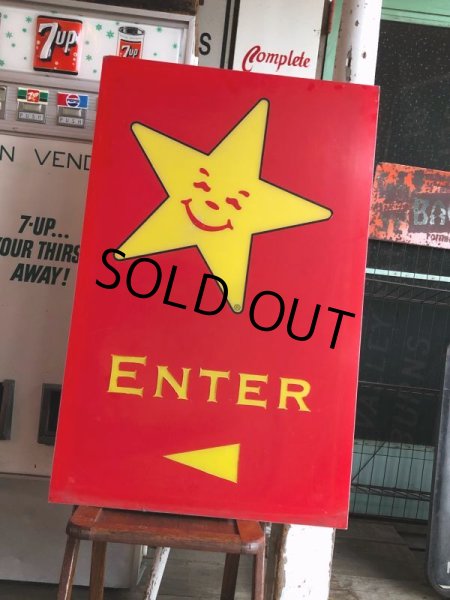 画像15: Vintage U.S.A. Original Carl's Jr Drive-thru ENTER Sign (B560) (15)