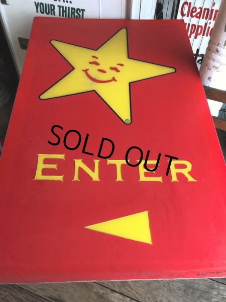 画像3: Vintage U.S.A. Original Carl's Jr Drive-thru ENTER Sign (B560) (3)