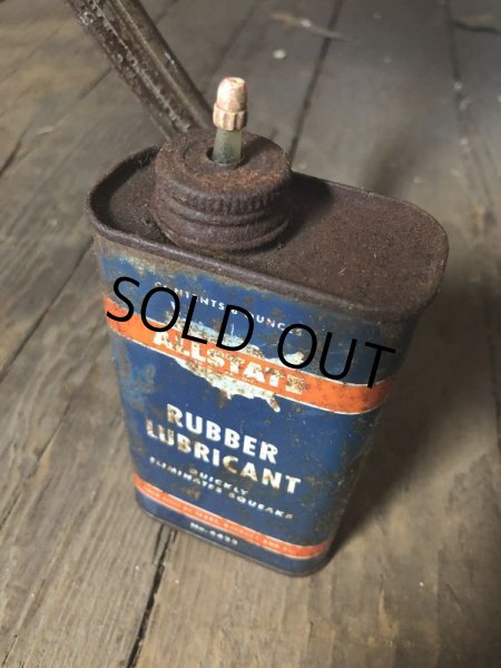 画像2: Vintage Oil Can ALLSTATE Rubber Lubricant (C504) (2)