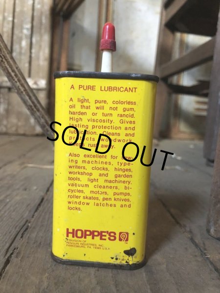 画像4: Vintage Oil Can HOPPE'S 9 Lubricating Oil (C509) (4)