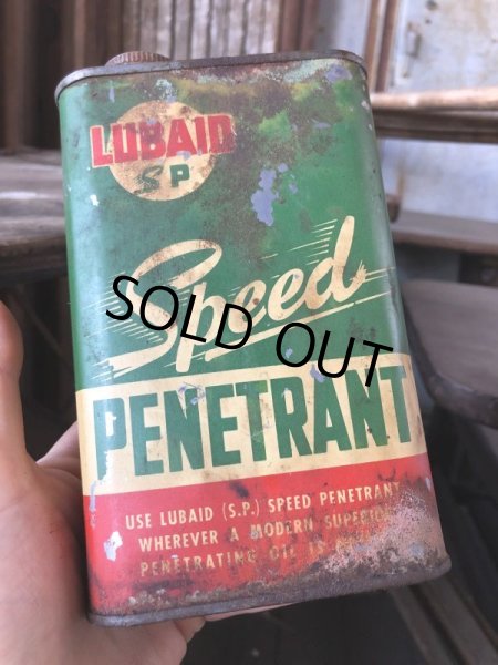 画像1: Vintage 1pt Can LUBAID SP Speed Penetrant (C521)  (1)