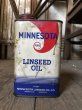 画像5: Vintage 1pt Oil Can MINNESOTA Linseed Oil (C528)  (5)